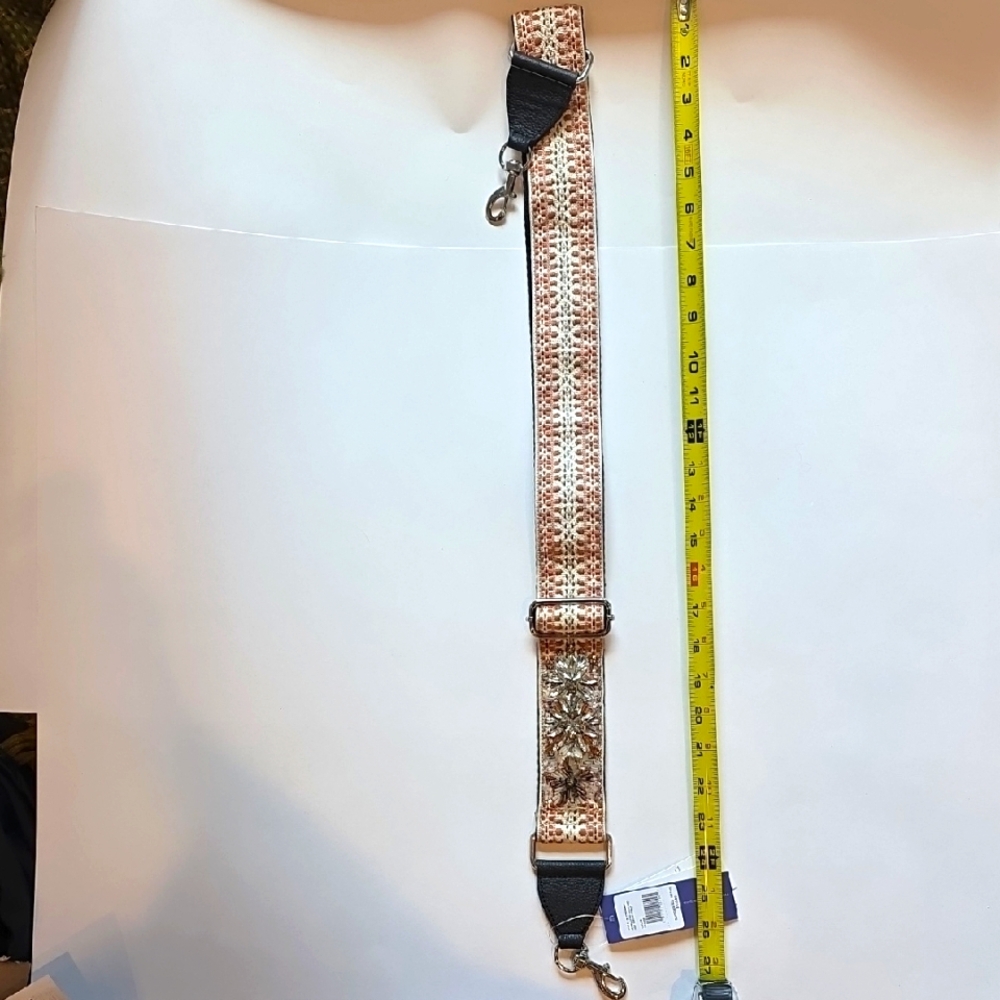 NWT Rebecca Minkoff Jewel Stud Jacquard Adjustible Strap.  Exquisite!